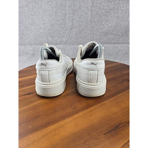 PUMA Smash Platform v3 White Silver Sneakers Women’s US 7.5 EU 38 Casual Shoes - Picture 8 of 14